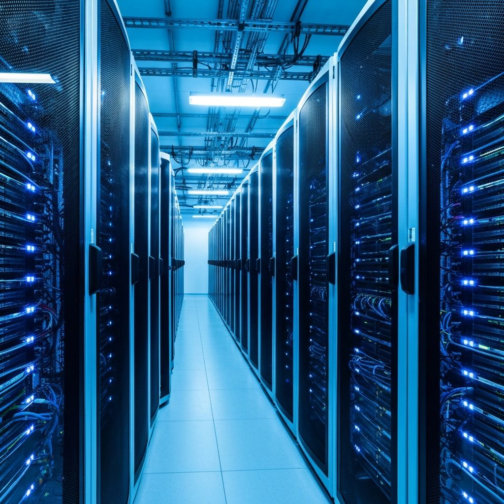 Centre de données KOLOS IPTV avec serveurs haute performance pour streaming 4K sans coupure en France